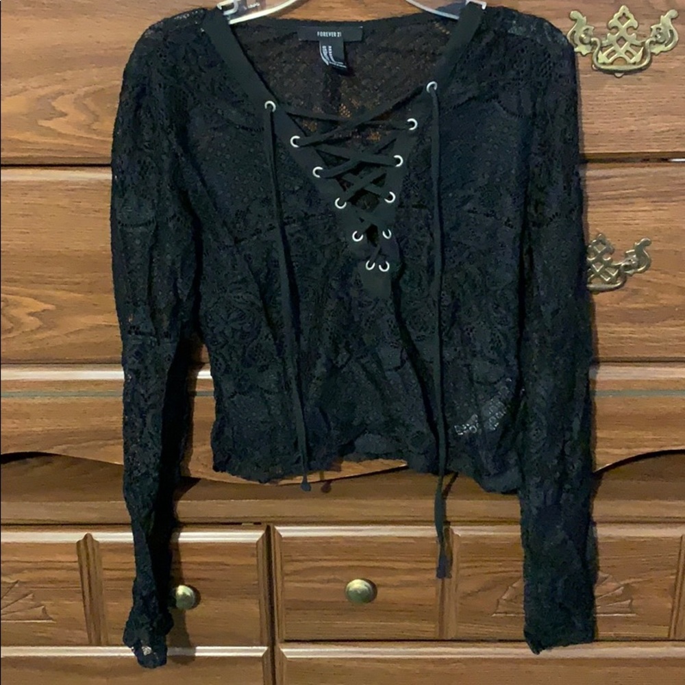 Lace Up Top